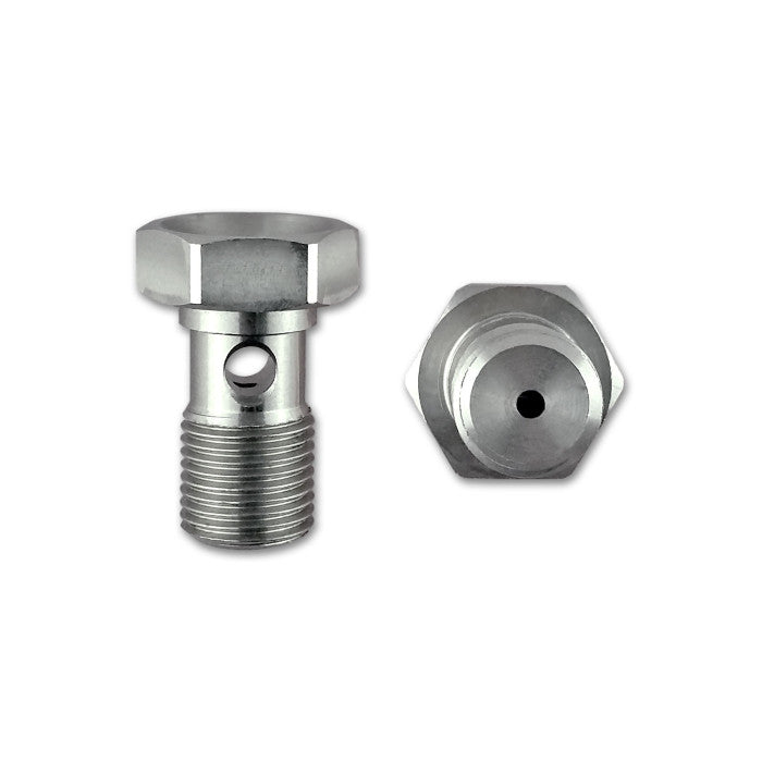 HEL Performance H150-11C-RES Stainless Steel 7/16" x 24 Banjo Bolt with 1.5mm Restriction for Turbo Oil Feeds