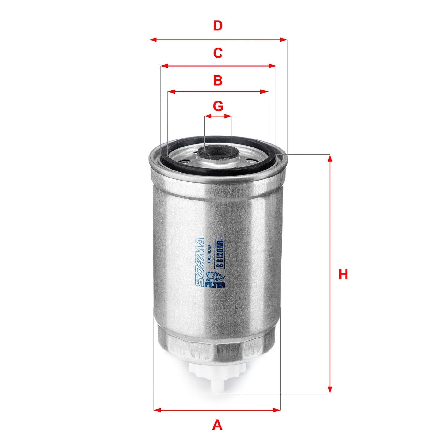 SOFIMA S6120NR Fuel Filter