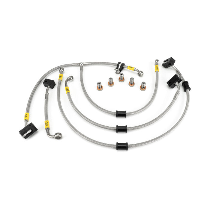 HEL Performance HBF2023 Flexible ABS Replacement Brake Lines Stainless Steel Braided