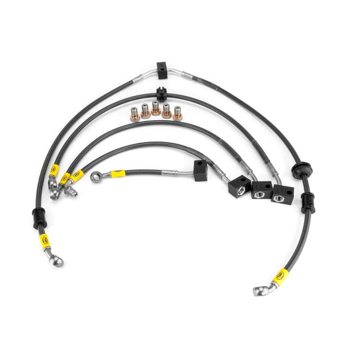 HEL Performance HBF4016 Flexible ABS Replacement Brake Lines Stainless Steel Braided
