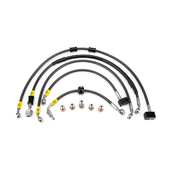 HEL Performance HBF7098 Flexible ABS Replacement Brake Lines Stainless Steel Braided