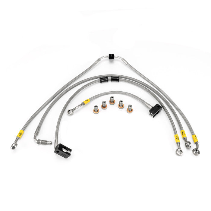 HEL Performance HBF7100 Flexible ABS Replacement Brake Lines Stainless Steel Braided