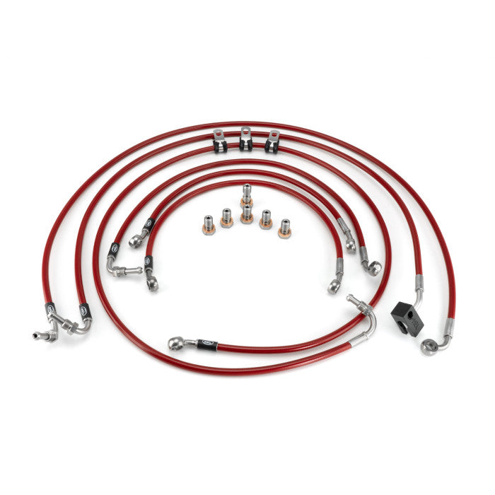 HEL Performance HBF8027 Flexible ABS Replacement Brake Lines Stainless Steel Braided