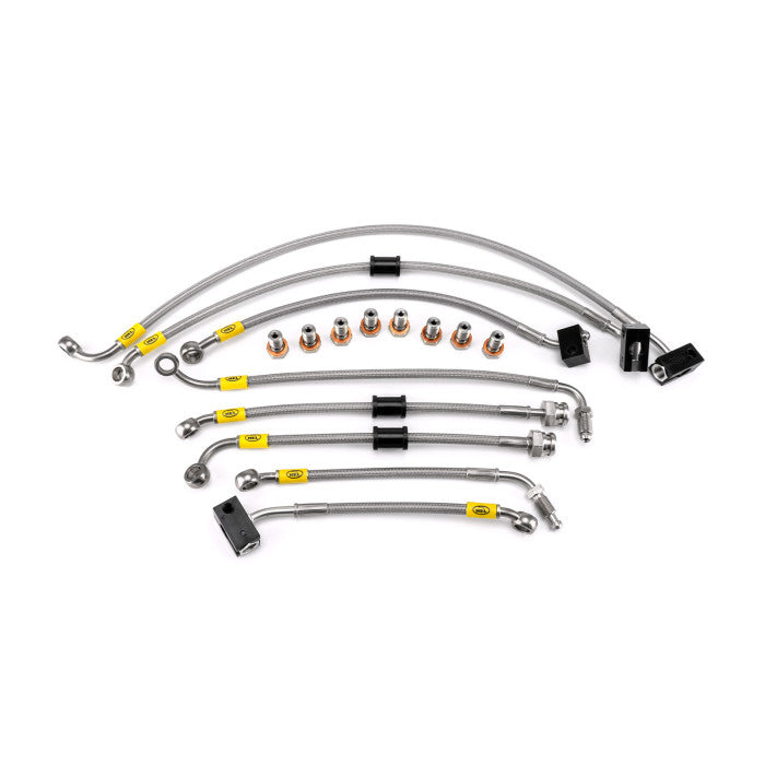 HEL Performance HBF9032 Flexible ABS Replacement Brake Lines Stainless Steel Braided