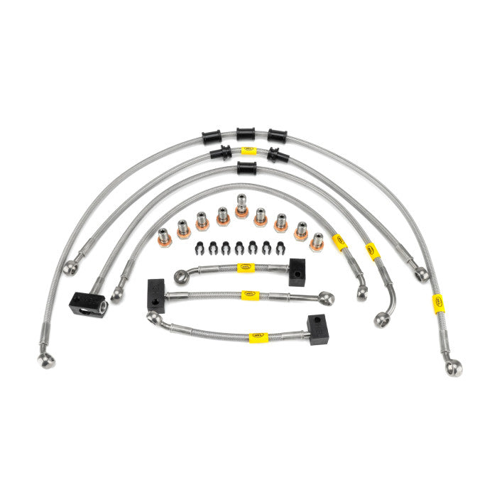 HEL Performance HBF9037 Flexible ABS Replacement Brake Lines Stainless Steel Braided