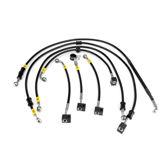 HEL Performance HBF2018 Flexible ABS Replacement Brake Lines Stainless Steel Braided