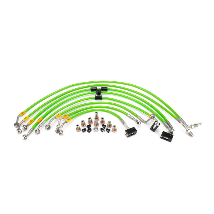 HEL Performance HBF4802 Flexible ABS Replacement Brake Lines Stainless Steel Braided