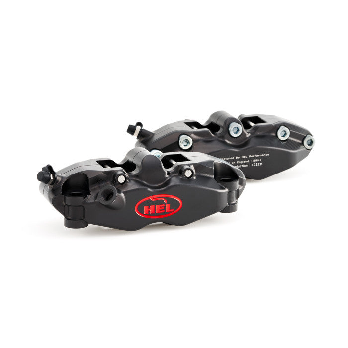 HEL Performance HC2-130-32-32 V2 130mm Solid Billet 4 Piston Front Radial Brake Calipers with Flat Back | ML Performance Car Parts
