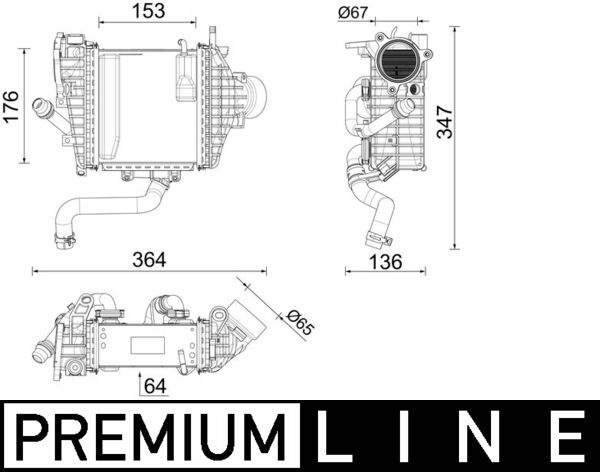 MAHLE CI641000P Charge Air Cooler