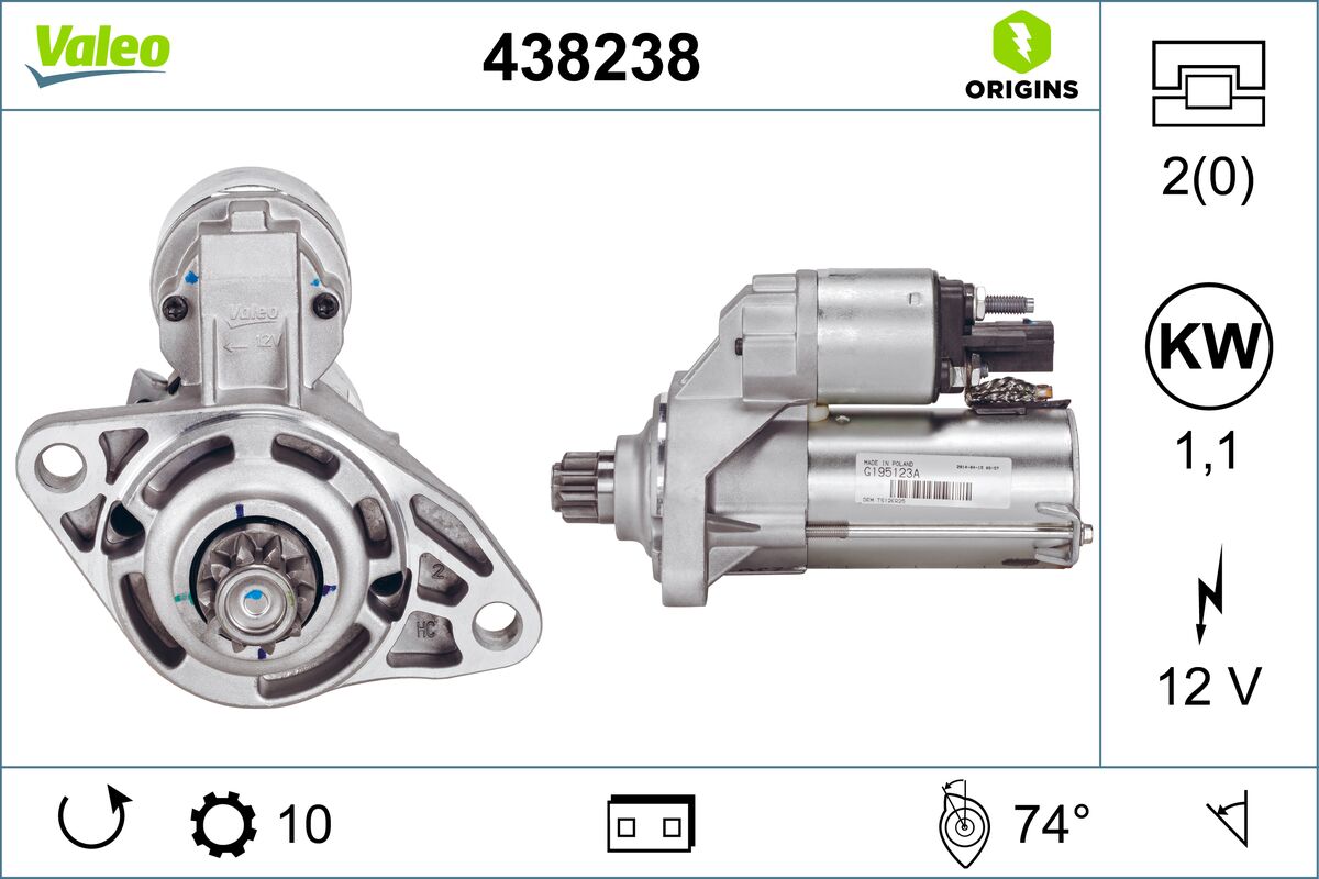 VALEO VAL438238 Starter