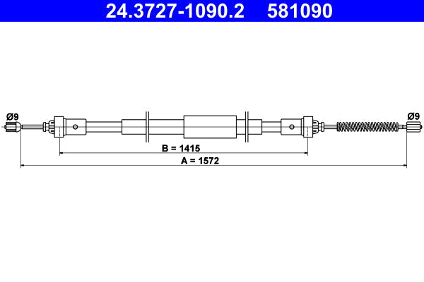 BOSCH 1987482228 Parking Brake Cable Pull