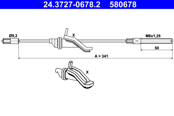BOSCH 1987482264 Parking Brake Cable Pull