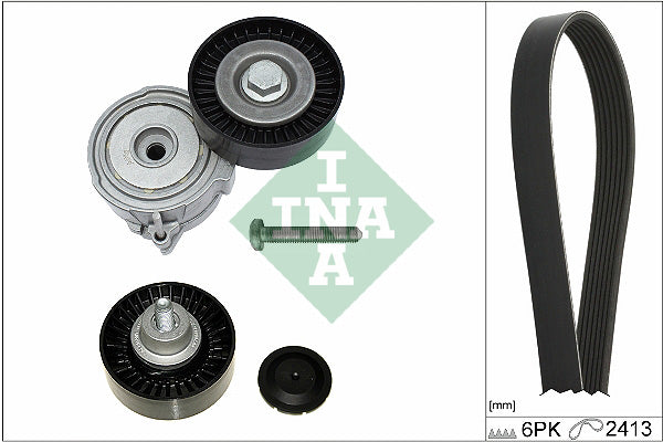 INA 529050910 V-Ribbed Belt Set