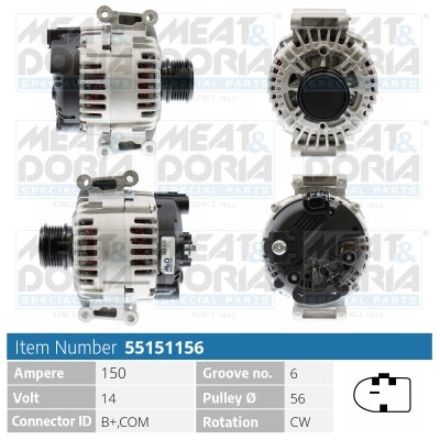 MEAT & DORIA MD55151156 Alternator
