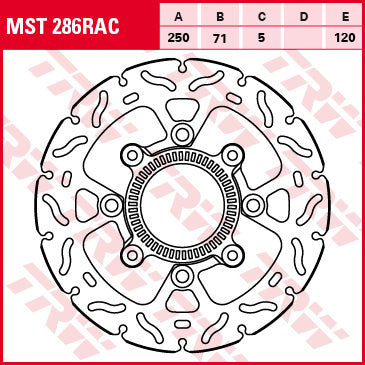 TRW MOTO MST286RAC Brake Disc