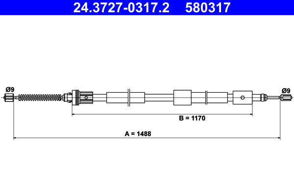 BOSCH 1987482157 Parking Brake Cable Pull