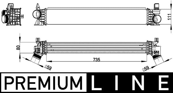 MAHLE CI148000P Charge Air Cooler
