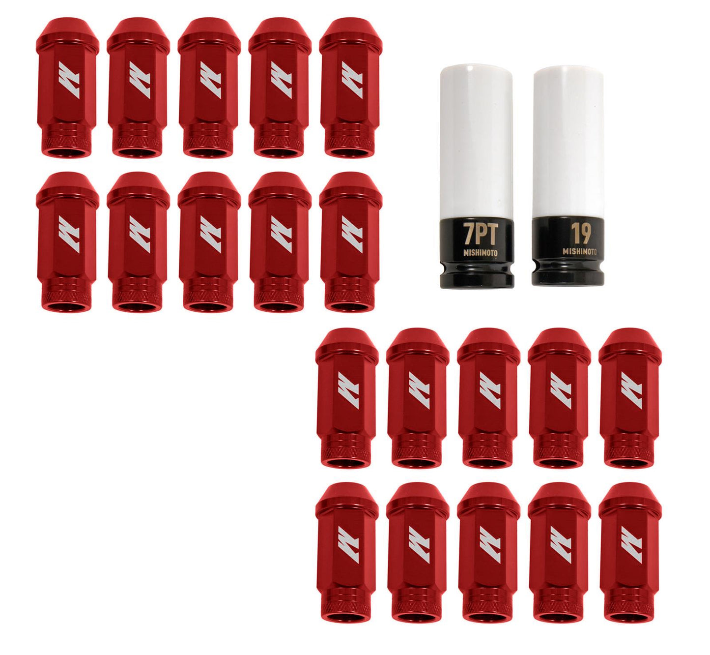 Mishimoto MMLG-125-20LRD Aluminum Locking Lug Nuts