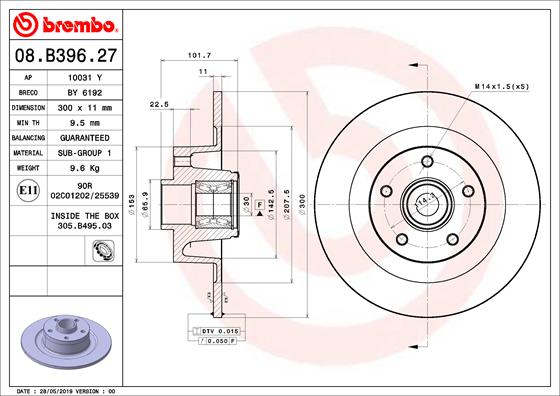4 RIDE AB18-3037 Disc Brake Caliper Repair Kit