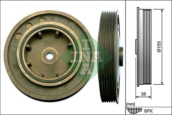 INA 544010110 Crankshaft Belt Pulley