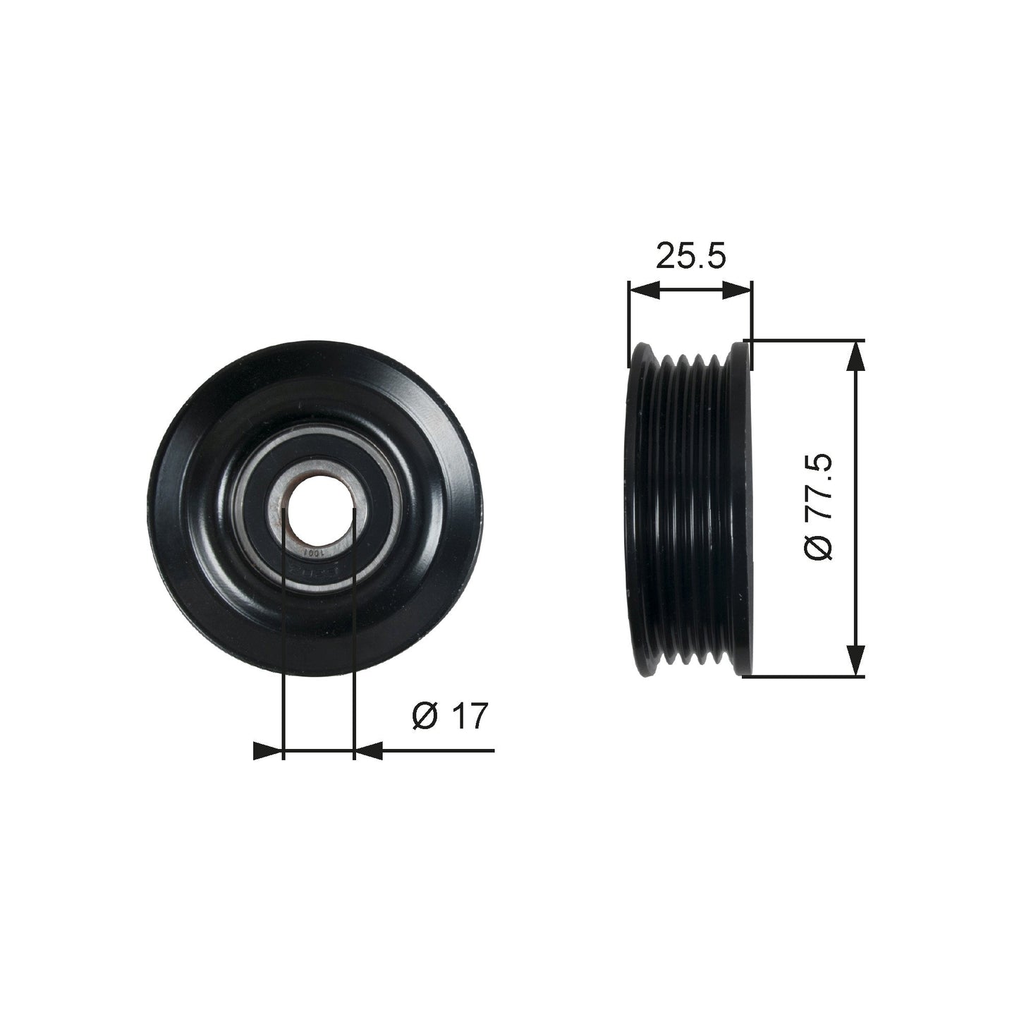 GATES GATT38478 V-Ribbed Belt Tensioner Pulley