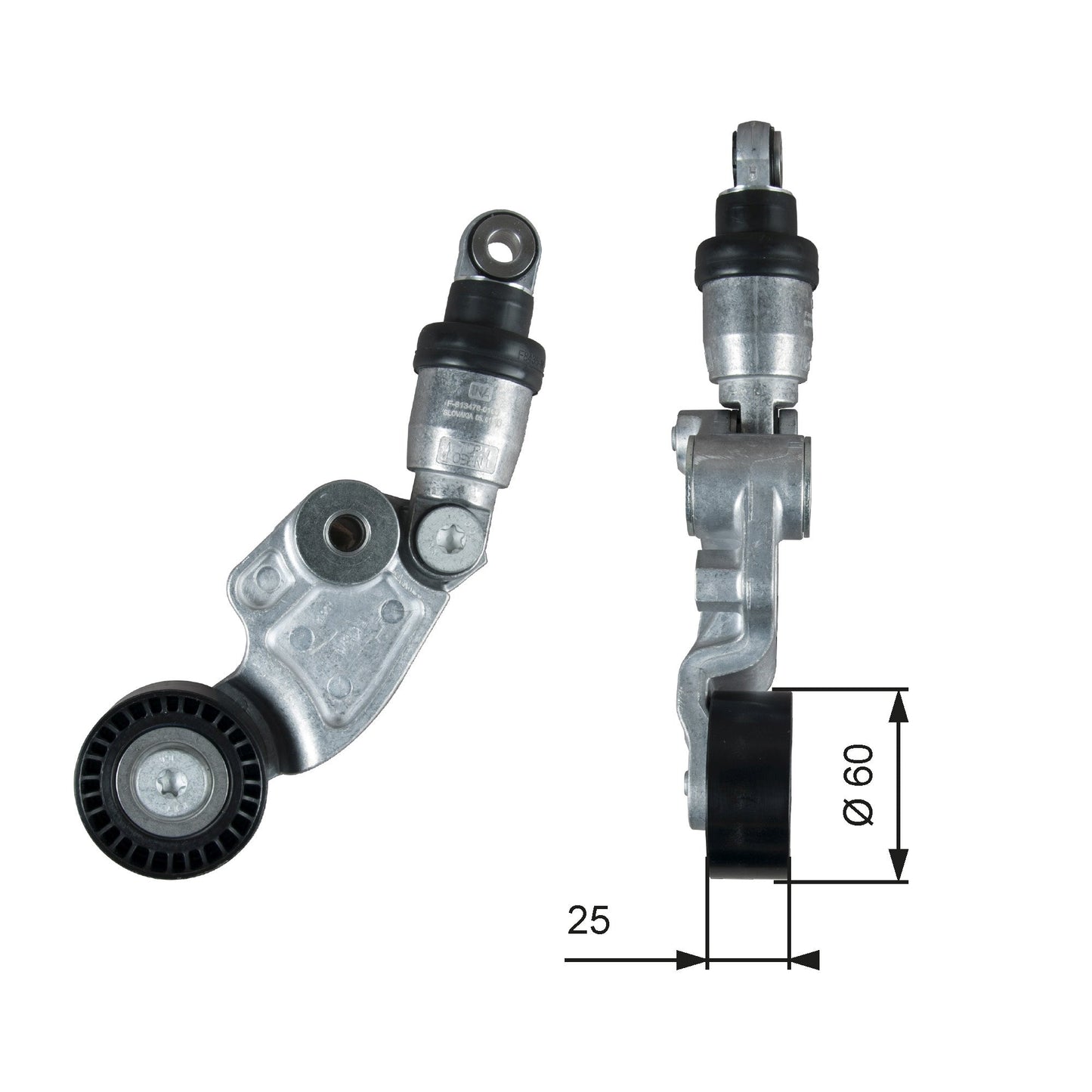 GATES GATT39388 V-Ribbed Belt Tensioner Pulley