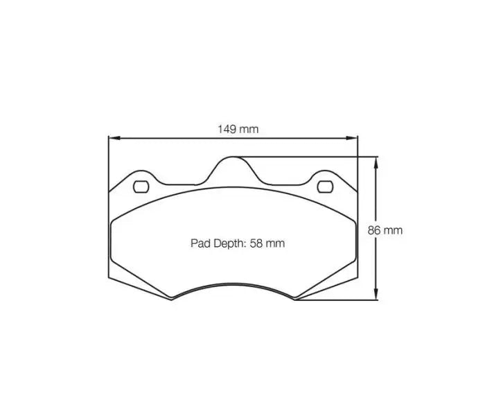 Pagid S203464R901 Brake Pad S4346 RS 14