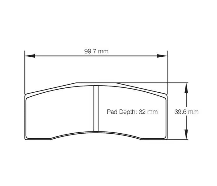 Pagid S8060R34B01 Brake Pad S8060 RS 34 (bedded)