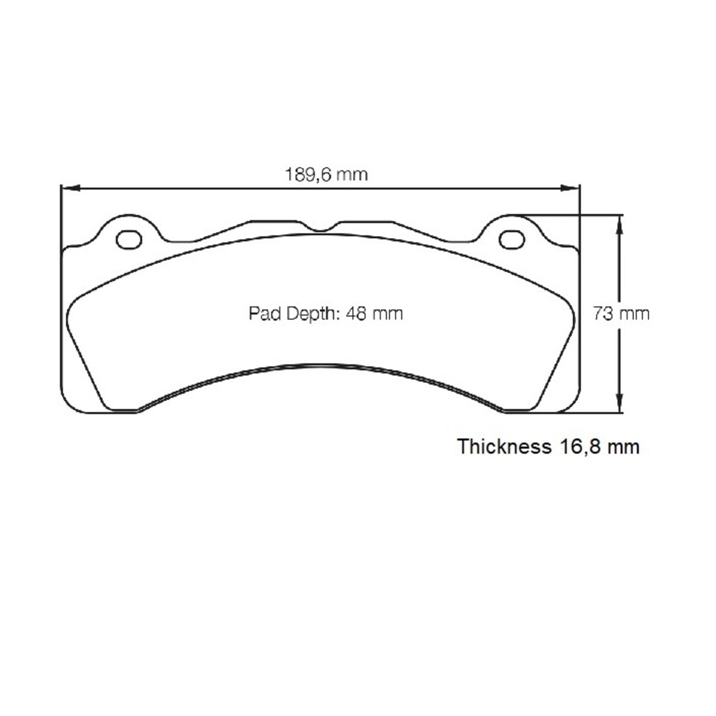 Pagid S8061C01001 Raceblok Set RSC1