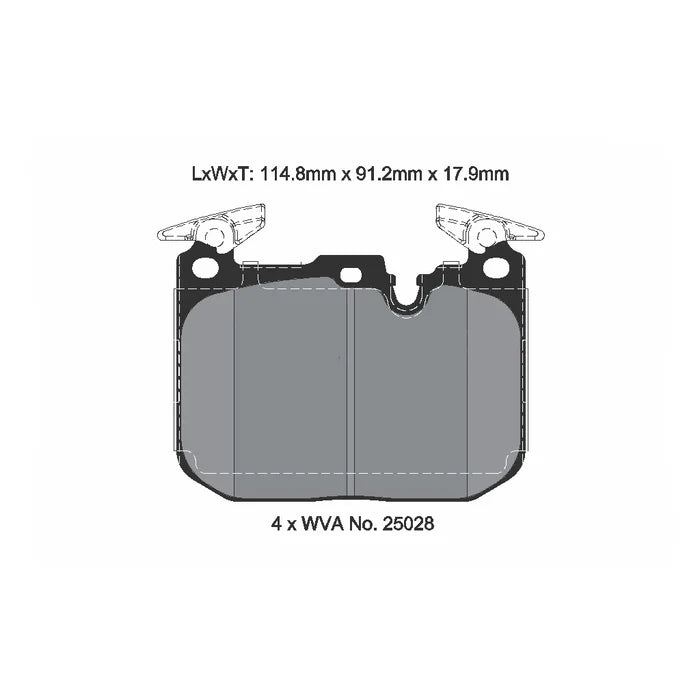 PAGID STREET+ T8194SP2001 BMW M2 (F87) / M3 (F80) / M4 (82/F83) Front Brake Pads