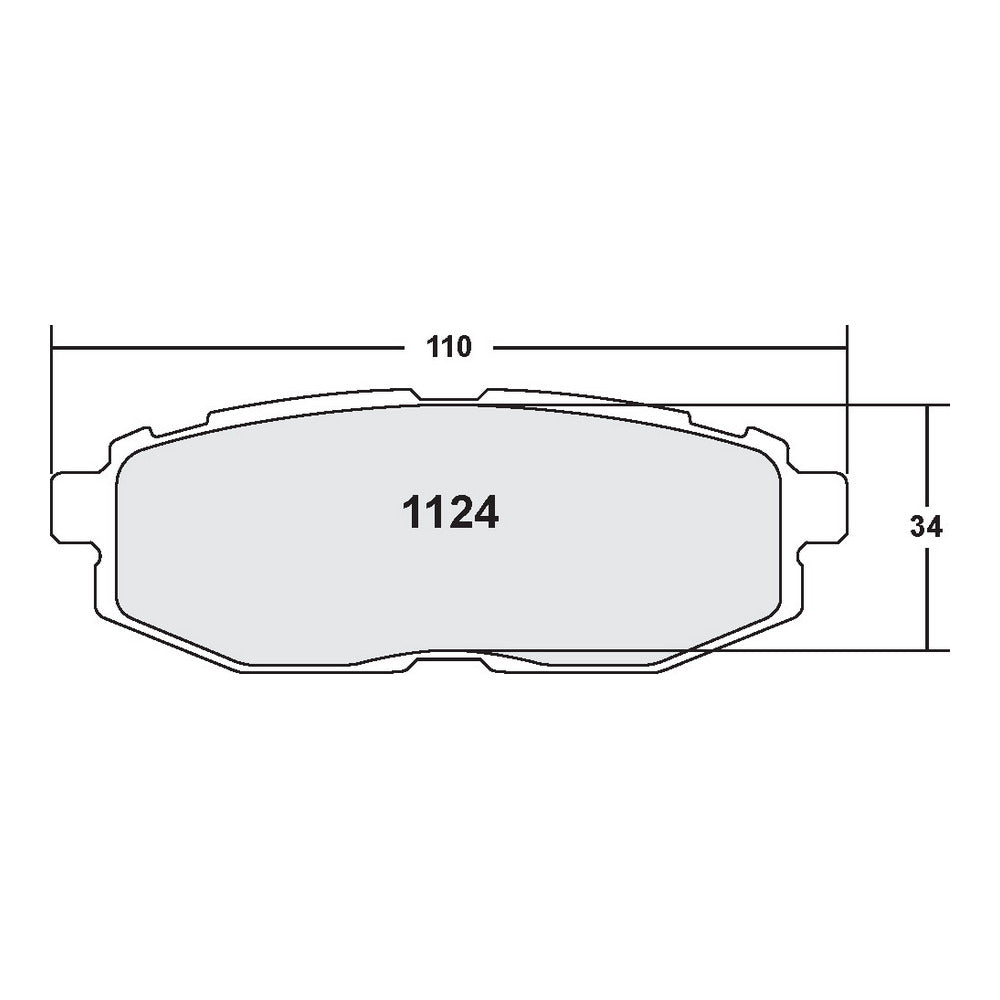 PFC 1124.08.16.44 REAR BRAKE PADS FOR SUBARU BRZ / TOYOTA GT86 / GR86
