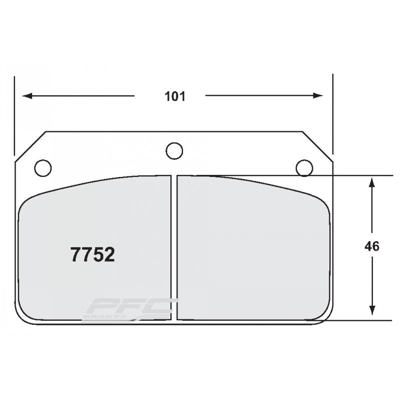 PFC 7752.19.12.04 BRAKE PADS SET (REAR AND FRONT) RACE 99 CMPD 12 MM FOR RADICAL SR3