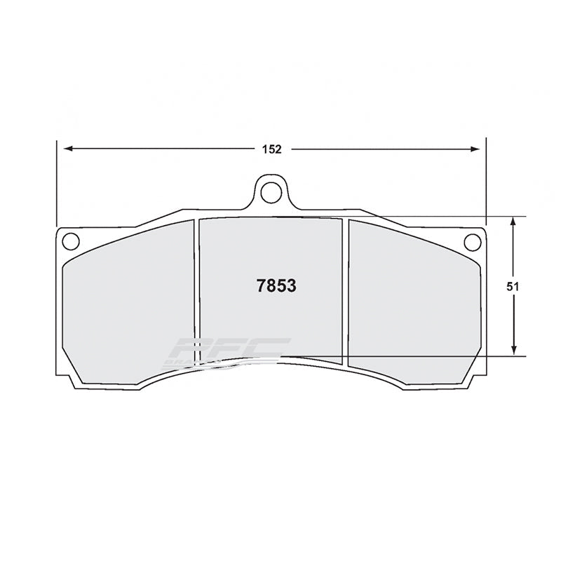 PFC 7853.07.20.34 BRAKE PADS SET RACE 07 CMPD 20 MM