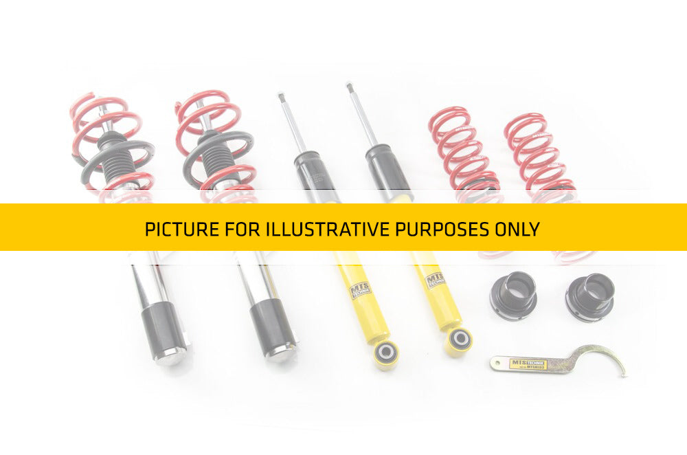 MTS Technik XMTSGWVW100 STREET COILOVER KIT W/ CAMBER ADJUST TOP MOUNTS (INOX) FOR VOLKSWAGEN GOLF VIII VARIANT (CG5)
