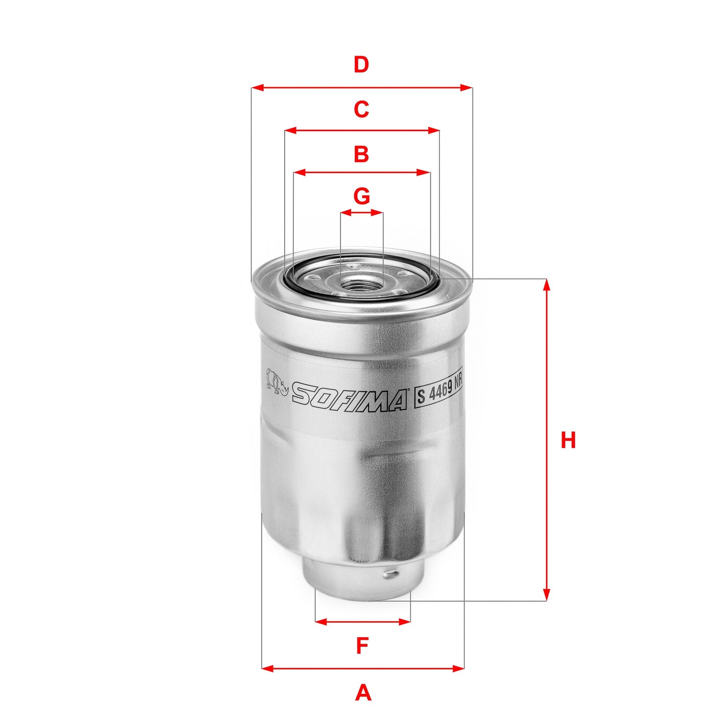 SOFIMA S4469NR Fuel Filter