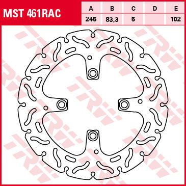 TRW MOTO MST461RAC Brake Disc