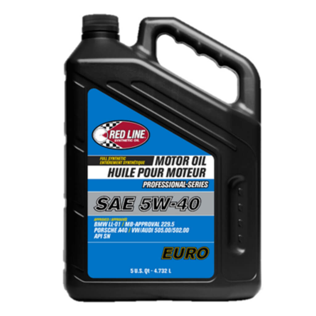 RED LINE OIL 12905 PROFESSIONAL SERIES EURO MOTOR OIL 5W40 4.73 L (5 QT)