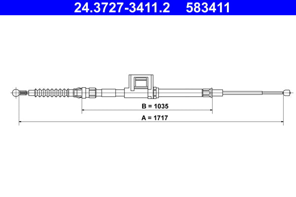BOSCH 1987482215 Parking Brake Cable Pull