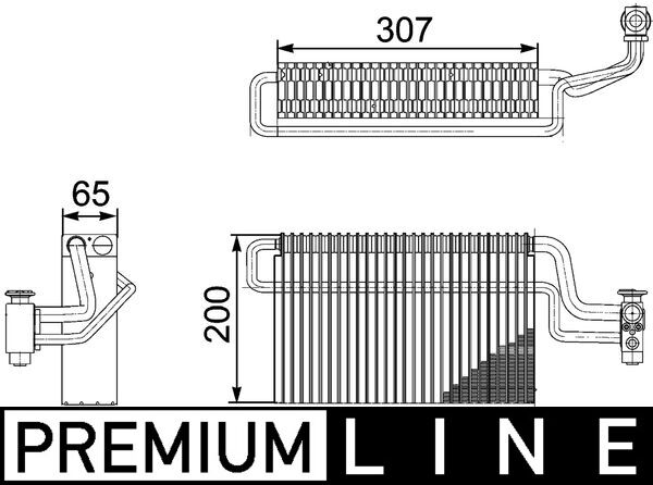 MAHLE AE146000P Air Conditioning Evaporator