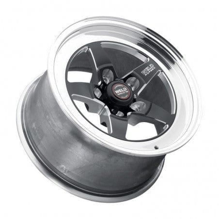 Weld 71MB-510B65A S71 Wheel 15x10 5x4.75 ET25 BS6.5 Black Center - Polished Shell