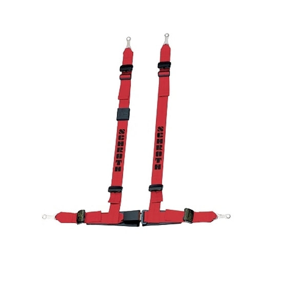 SCHROTH 13542E SEAT BELT RALLYE CROSS 4-POINT 50 MM (2") RIGHT, ASM, ECE, RED