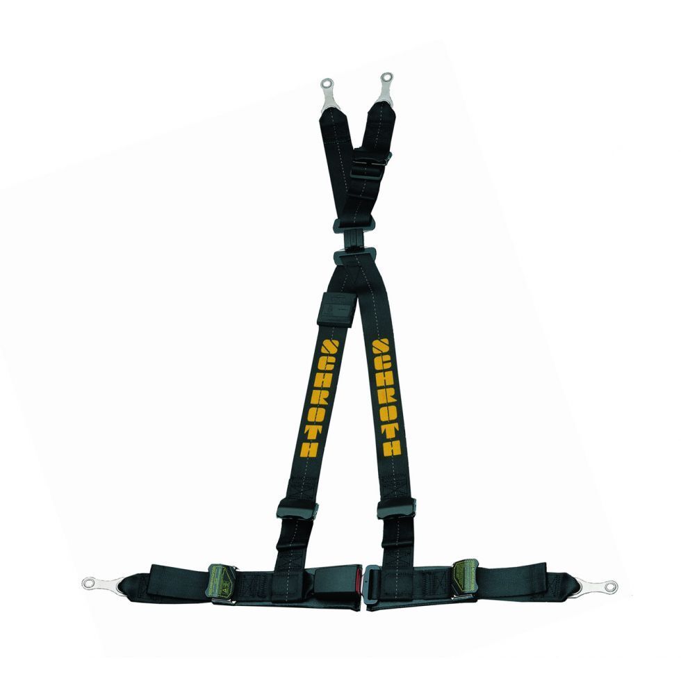 SCHROTH 16590E SEAT BELT RALLYE 4 4-POINT 50 MM (2") RIGHT, ASM, ECE, BLACK