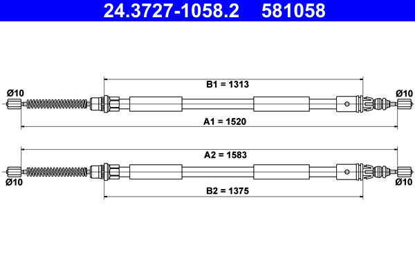 BOSCH 1987477828 Parking Brake Cable Pull