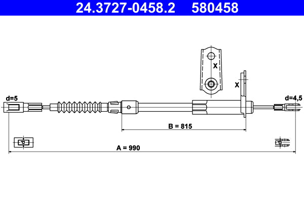 VAICO V10-30054 Parking Brake Cable Pull