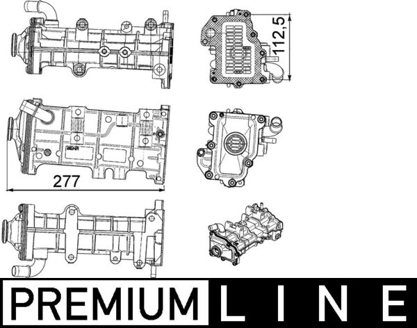 MAHLE CE23000P Exhaust Gas Recirculation Cooler