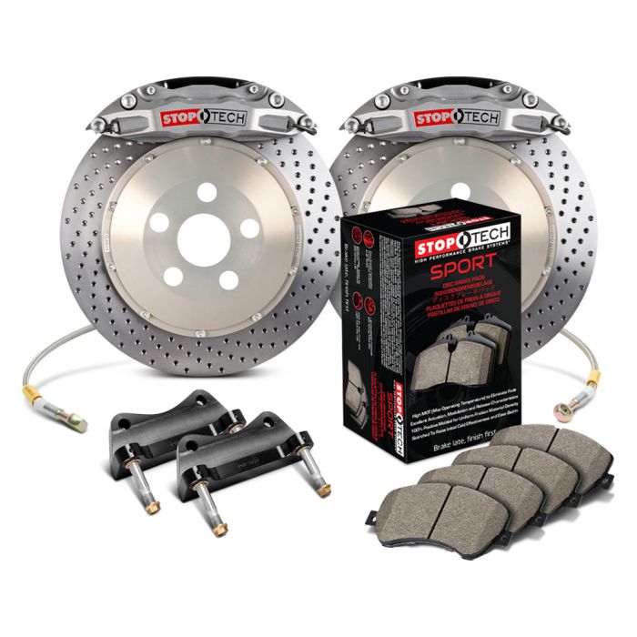 StopTech 83.622.4600.R2 Trophy Sport Big Brake Kit - Front - 332x32mm Drilled - STR-40 Anodized