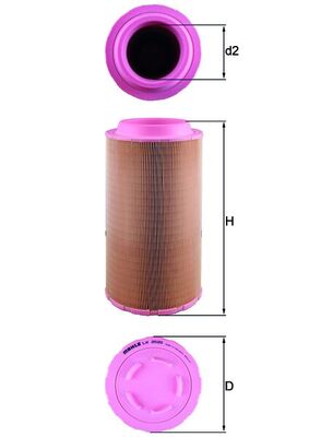 Mahle LX2020 - Air Filter