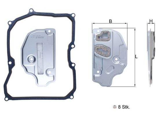 Mahle HX150KIT - Hydraulic Filter, automatic transmission