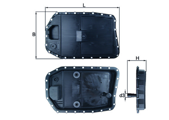 Mahle HX154 - Oil Sump, automatic transmission