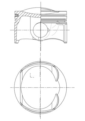 Mahle 028PI00156001 - Piston with rings and pin